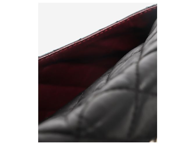 Chanel Borsa a tracolla single flap in pelle matelassé nera 2006 - vista 9
