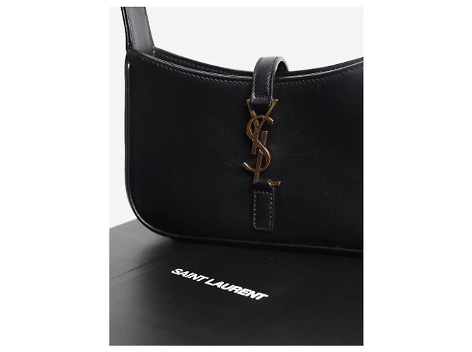 Autre Marque Borsa hobo Mini Le 5 à 7 in pelle nera - vista 8
