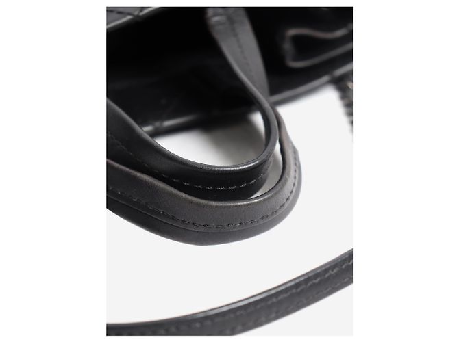 Chanel Borsa tote CC Pocket 2015 in pelle di vitello nera - vista 12