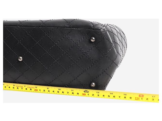 Chanel Borsa tote CC Pocket 2015 in pelle di vitello nera - vista 15