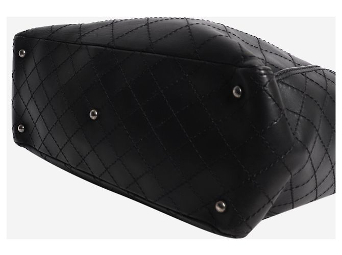 Chanel Borsa tote CC Pocket 2015 in pelle di vitello nera - vista 5