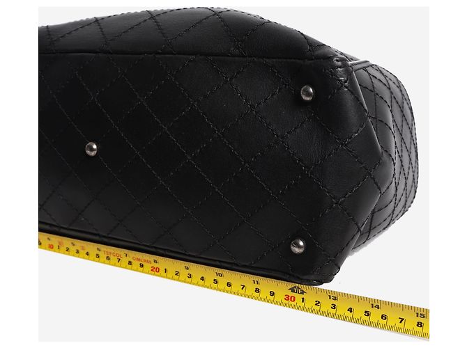 Chanel Borsa tote CC Pocket 2015 in pelle di vitello nera - vista 7