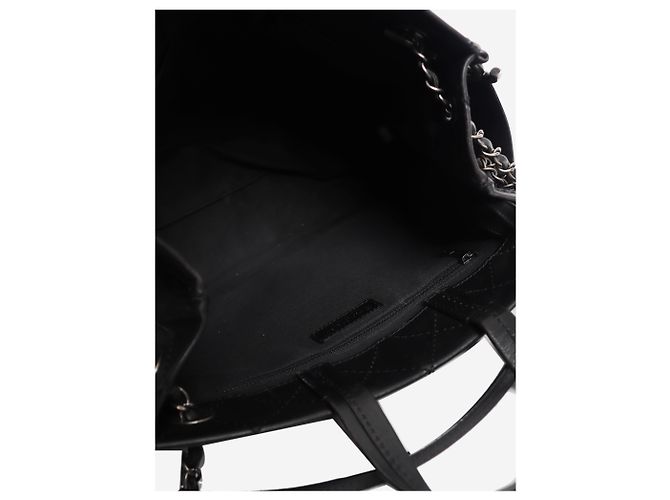Chanel Borsa tote CC Pocket 2015 in pelle di vitello nera - vista 8