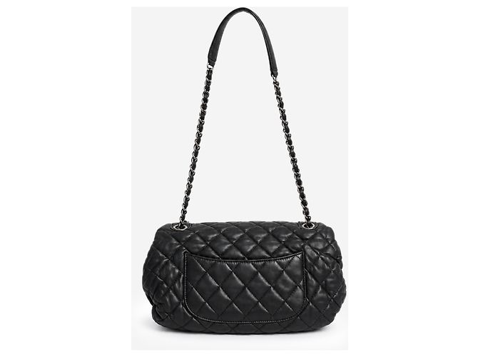 Chanel Bubble Flap Bag 2013 aus Lammleder in Schwarz - Ansicht 4