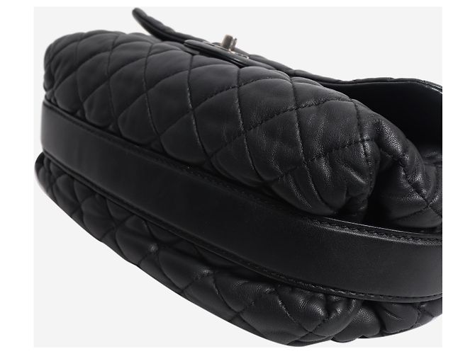 Chanel Bubble Flap Bag 2013 aus Lammleder in Schwarz - Ansicht 5