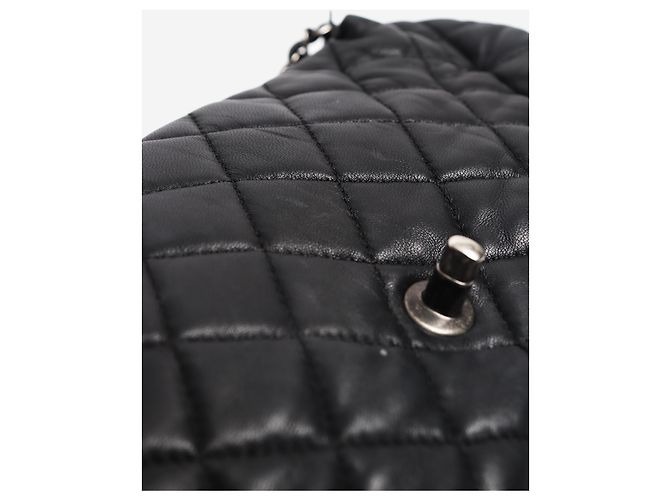 Chanel Bubble Flap Bag 2013 aus Lammleder in Schwarz - Ansicht 7