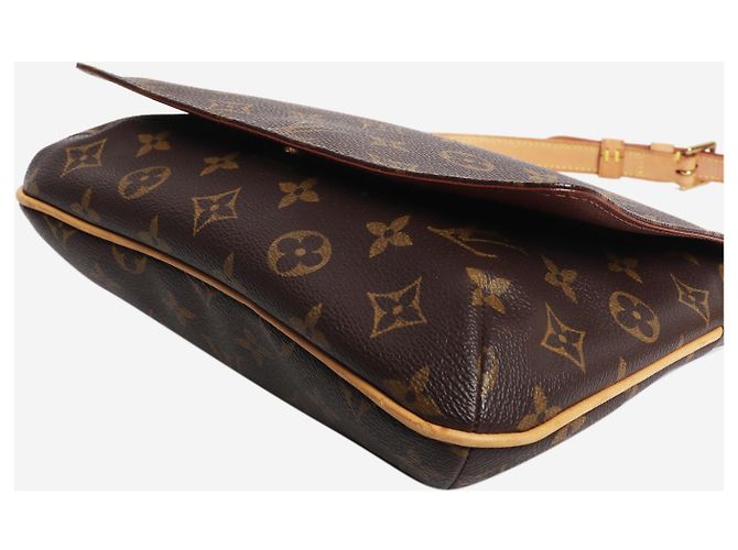 Louis Vuitton Musette Tango Schultertasche aus braunem Monogram Canvas - Ansicht 5