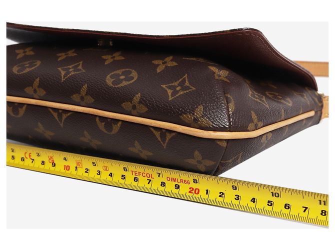Louis Vuitton Musette Tango Schultertasche aus braunem Monogram Canvas - Ansicht 6