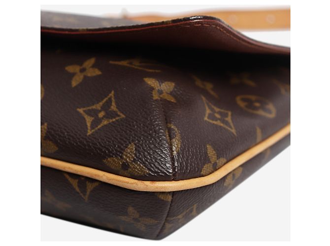 Louis Vuitton Musette Tango Schultertasche aus braunem Monogram Canvas - Ansicht 7