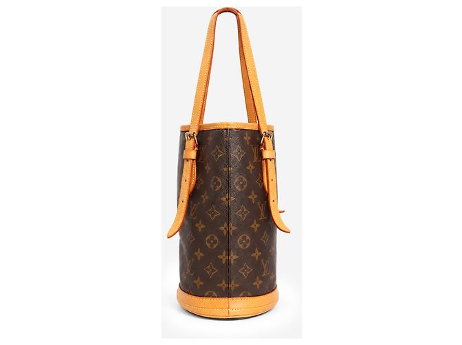 Louis Vuitton Bolso Petit Bucket de lona Monogram marrón - vista 2