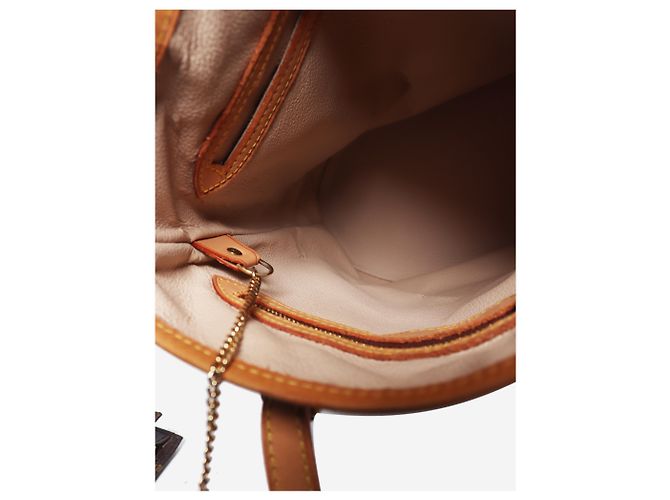 Louis Vuitton Bolso Petit Bucket de lona Monogram marrón - vista 9
