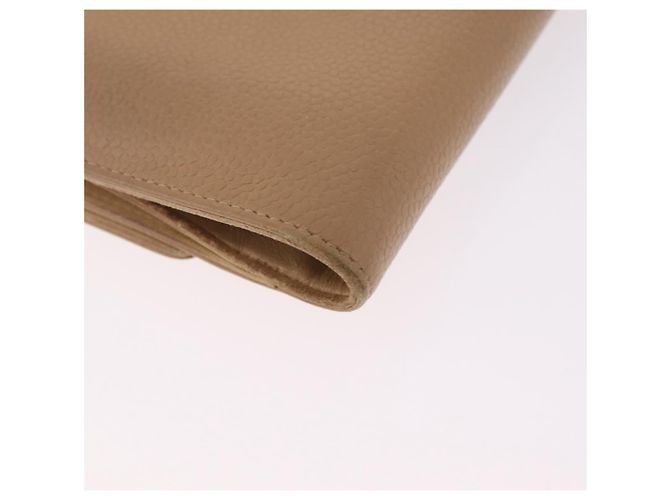 Cartera CHANEL de piel caviar beige CC - vista 10