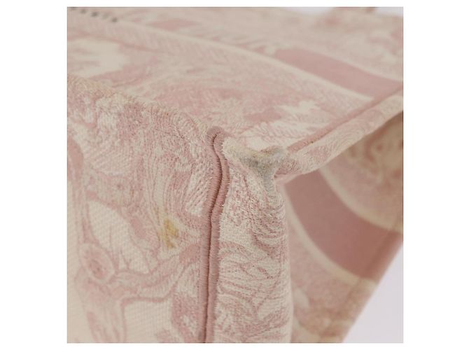 Christian Dior Book Tote Bag Canvas Pink - vista 14