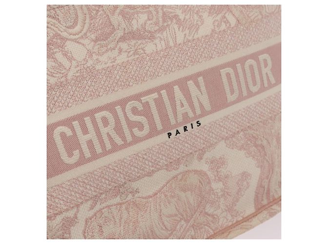 Christian Dior Book Tote Bag Canvas Pink - vista 17