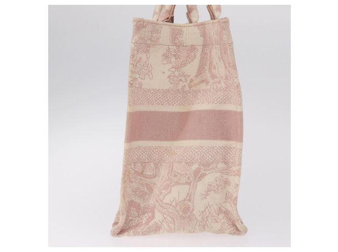 Christian Dior Book Tote Bag Canvas Pink - vista 6