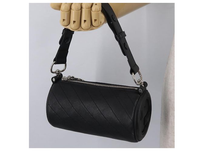 GUCCI Blondy Shoulder Bag Leather Black Silver 700170 - vista 21
