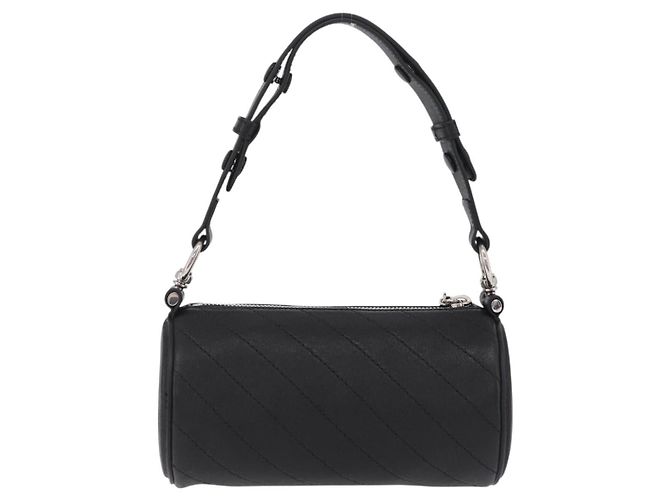 GUCCI Blondy Shoulder Bag Leather Black Silver 700170 - vista 3