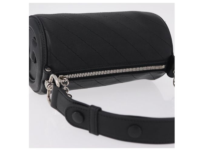 GUCCI Blondy Shoulder Bag Leather Black Silver 700170 - vista 6