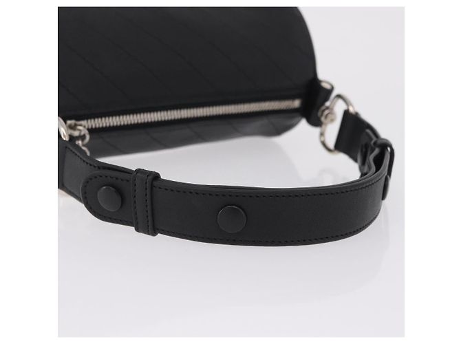 GUCCI Blondy Shoulder Bag Leather Black Silver 700170 - vista 7