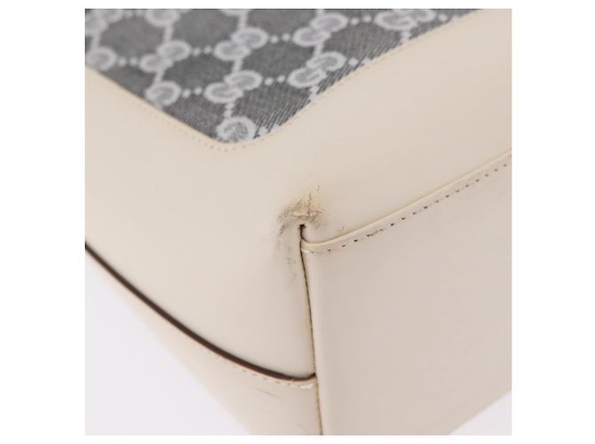 GUCCI GG Canvas Jackie Shoulder Bag Gray Silver 001 3876 - view 13