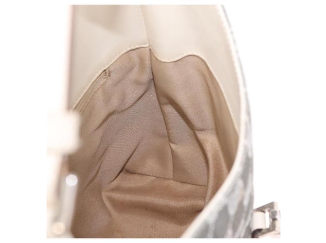 GUCCI GG Canvas Jackie Shoulder Bag Gray Silver 001 3876 - view 20