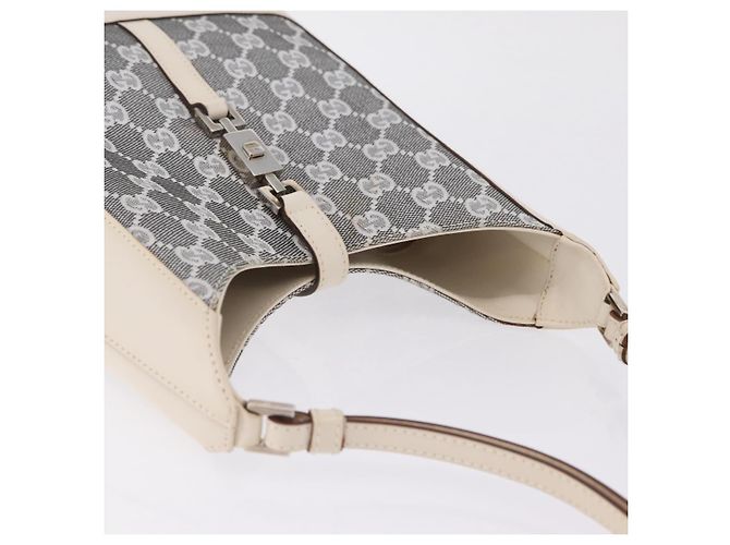 GUCCI GG Canvas Jackie Shoulder Bag Gray Silver 001 3876 - view 7