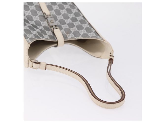 GUCCI GG Canvas Jackie Shoulder Bag Gray Silver 001 3876 - view 8