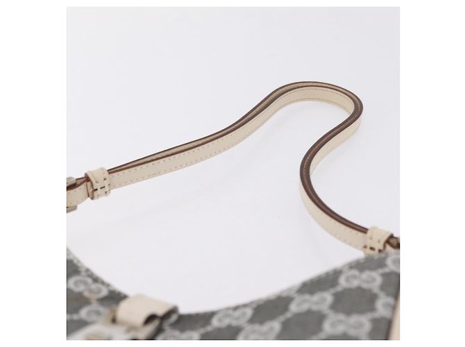 GUCCI GG Canvas Jackie Shoulder Bag Gray Silver 001 3876 - view 9