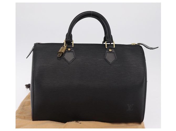 LOUIS VUITTON Epi Speedy 30 Hand Bag Noir black M43002 LV - vista 23