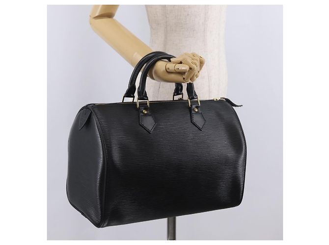 LOUIS VUITTON Epi Speedy 30 Hand Bag Noir black M43002 LV - vista 24