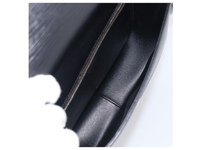 Saint-Cloud LOUIS VUITTON Epi Saint Cloud GM Shoulder Bag Black Noir M52192 LV - vista 22