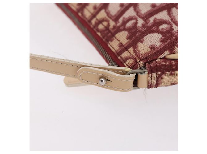 Christian Dior Trotter Canvas Saddle Accessory Pouch PVC Red Silver - view 11