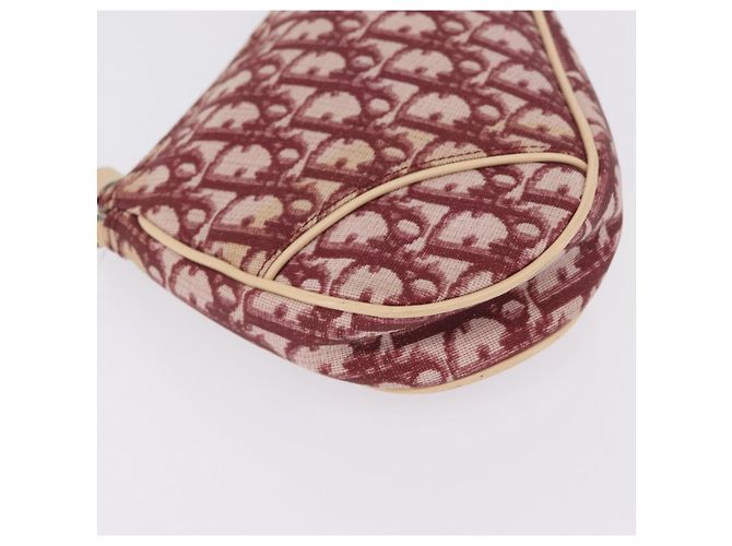 Christian Dior Trotter Canvas Saddle Accessory Pouch PVC Red Silver - view 13