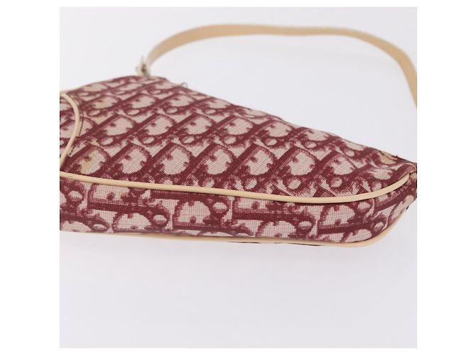 Christian Dior Trotter Canvas Saddle Accessory Pouch PVC Red Silver - view 14