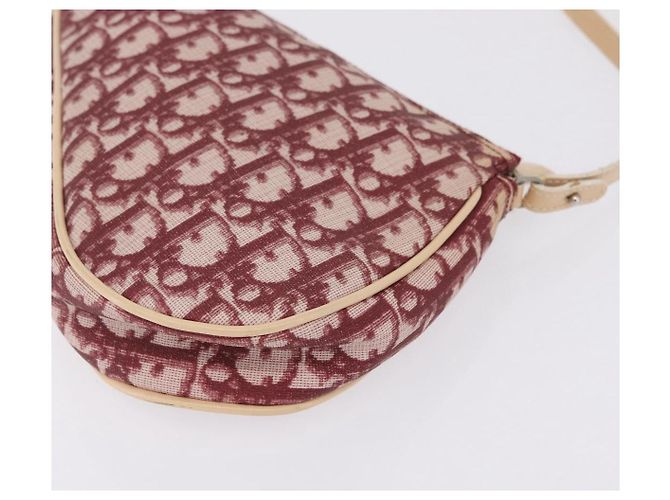 Christian Dior Trotter Canvas Saddle Accessory Pouch PVC Red Silver - view 16