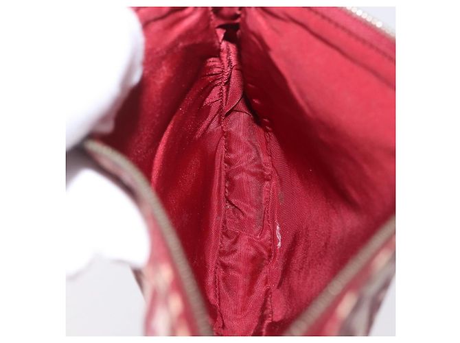 Christian Dior Trotter Canvas Saddle Accessory Pouch PVC Red Silver - view 21