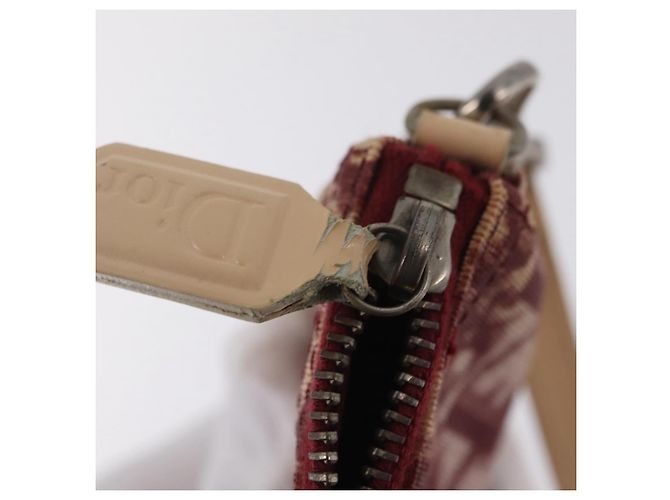 Christian Dior Trotter Canvas Saddle Accessory Pouch PVC Red Silver - view 23