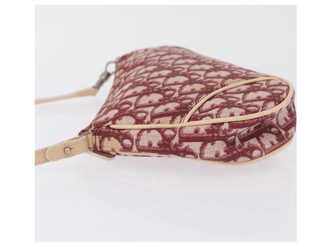 Christian Dior Trotter Canvas Saddle Accessory Pouch PVC Red Silver - view 5