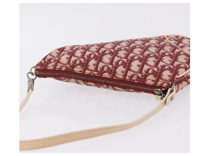 Christian Dior Trotter Canvas Saddle Accessory Pouch PVC Red Silver - view 6