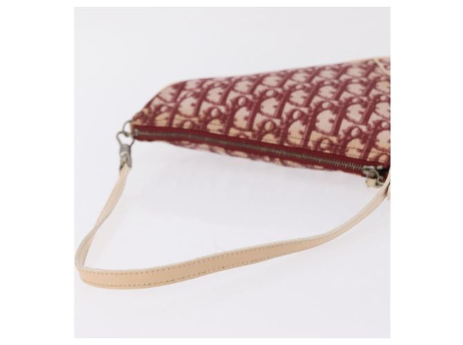 Christian Dior Trotter Canvas Saddle Accessory Pouch PVC Red Silver - view 7