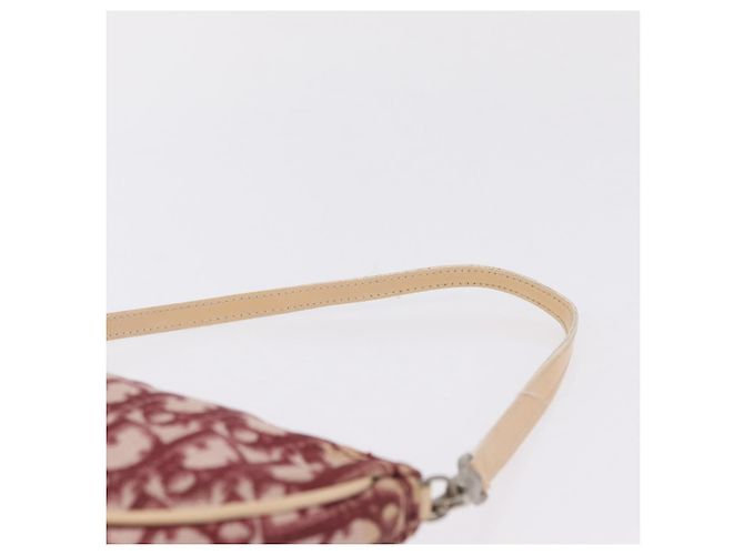 Christian Dior Trotter Canvas Saddle Accessory Pouch PVC Red Silver - view 8