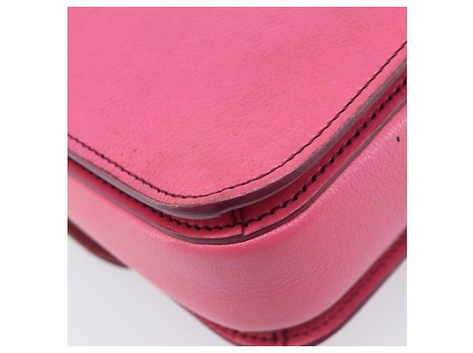 Miu Miu Madras Shoulder Bag Leather Pink Gold - vista 15