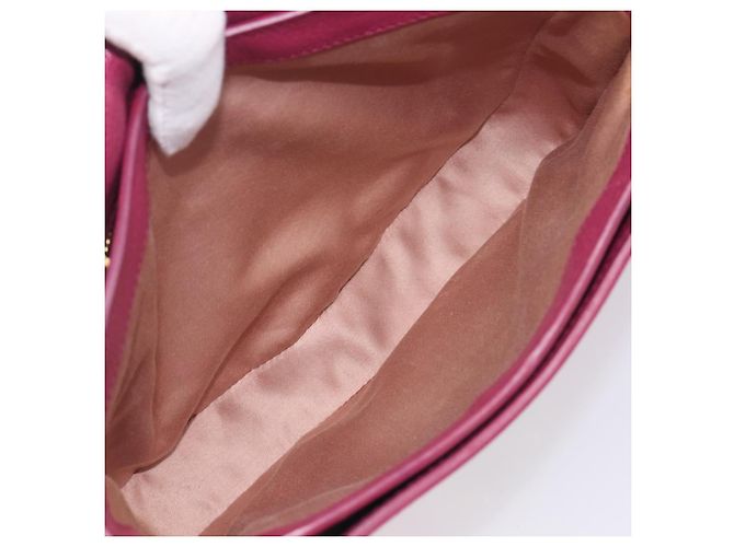Miu Miu Madras Shoulder Bag Leather Pink Gold - vista 22