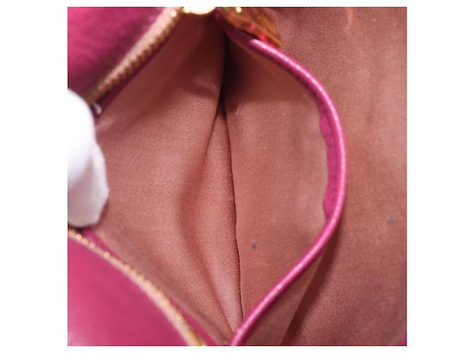 Miu Miu Madras Shoulder Bag Leather Pink Gold - vista 28