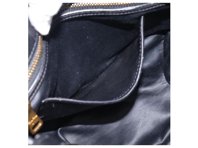 Miu Miu Matelasse Hand Bag Leather 2way Black Gold - vista 23