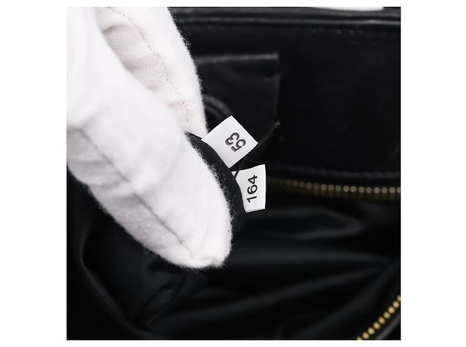 Miu Miu Matelasse Hand Bag Leather 2way Black Gold - vista 28
