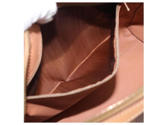 Céline CELINE Macadam Canvas Boston Bag PVC Leather 2way Brown Gold - vista 24