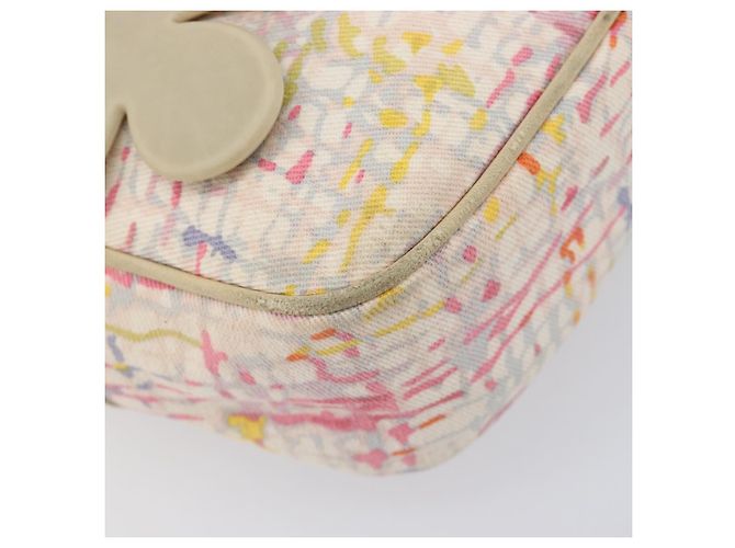 CHANEL Shoulder Bag Canvas Beige Silver CC - vista 12