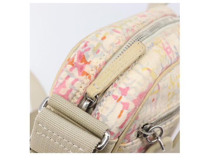 CHANEL Shoulder Bag Canvas Beige Silver CC - vista 19