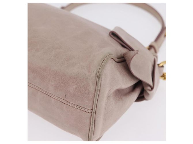 Miu Miu Shoulder Bag Vitellolux Pink Gold - vista 13